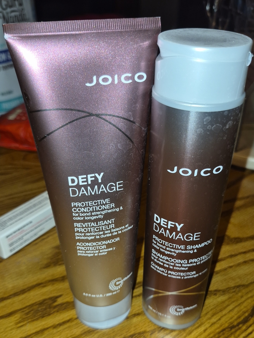 Joico Defy Damage Protective Shampoo & Conditioner — Rose Bronze